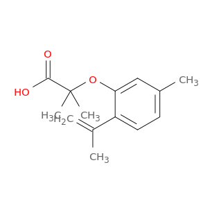 Propanoic acid, 2-methyl-2-[5-methyl-2-(1-methylethenyl)phenoxy]-