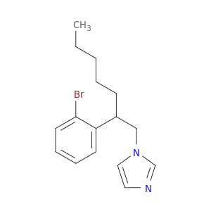 1H-IMIDAZOLE, 1-[2-(2-BROMOPHENYL)HEPTYL]-