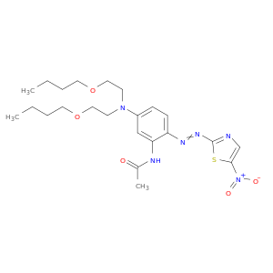 N-[5-[双(2-丁氧基乙基)氨基]-2-[2-(5-硝基-2-噻唑基)二苯基]乙酰胺