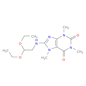 8-[(2,2-diethoxyethyl)amino]-1,3,7-trimethyl-3,7-dihydro-1h-purine-2,6-dione