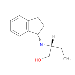 1-Butanol, 2-[(2,3-dihydro-1H-inden-1-ylidene)amino]-, (2R)-