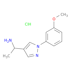 1-(1-(3-Methoxyphenyl)-1H-pyrazol-4-yl)ethanamine hydrochloride