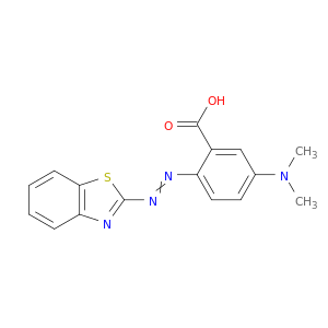 Benzoic acid,2-[2-(2-benzothiazolyl)diazenyl]-5-(dimethylamino)-