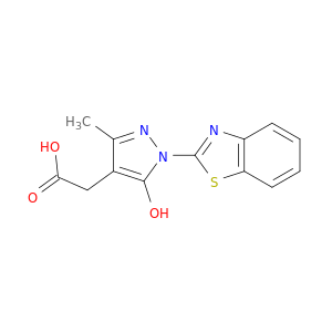 1-(BENZO[D]THIAZOL-2-YL)-5-HYDROXY-3-METHYL-1H-PYRAZOLE-4-ACETIC ACID