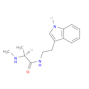 Propanamide, N-[2-(1H-indol-3-yl)ethyl]-2-(methylamino)-, (2S)-