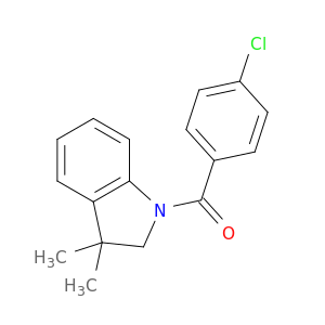 (4-Chlorophenyl)(3,3-dimethylindolin-1-yl)methanone