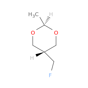 1,3-Dioxane, 5-(fluoromethyl)-2-methyl-, trans-