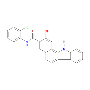 11H-Benzo[a]carbazole-3-carboxamide, N-(2-chlorophenyl)-2-hydroxy-