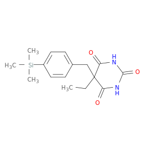 2,4,6(1H,3H,5H)-Pyrimidinetrione,5-ethyl-5-[[4-(trimethylsilyl)phenyl]methyl]-