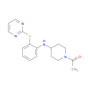 Ethanone, 1-[4-[[2-(2-pyrimidinylthio)phenyl]amino]-1-piperidinyl]-