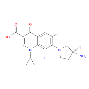 3-Quinolinecarboxylicacid,7-[(3S)-3-amino-1-pyrrolidinyl]-1-cyclopropyl-6,8-difluoro-1,4-dihydro-4-oxo-