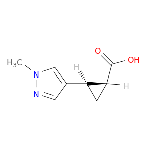 trans,rel-(1R,2R)-2-(1-Methyl-1H-pyrazol-4-yl)cyclopropane-1-carboxylic Acid