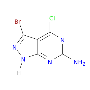 3-Bromo-4-chloro-1H-pyrazolo[3,4-d]pyrimidin-6-amine