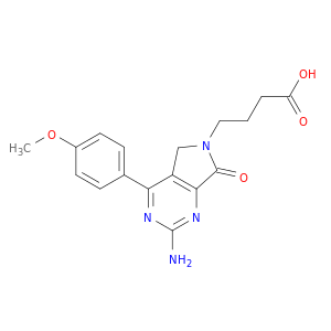 6H-Pyrrolo[3,4-d]pyrimidine-6-butanoicacid, 2-amino-5,7-dihydro-4-(4-methoxyphenyl)-7-oxo-