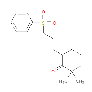 Cyclohexanone, 2,2-dimethyl-6-[3-(phenylsulfonyl)propyl]-