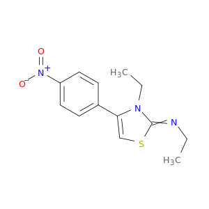 Ethanamine, N-[3-ethyl-4-(4-nitrophenyl)-2(3H)-thiazolylidene]-