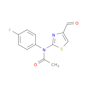N-(4-Fluorophenyl)-N-(4-formyl-1,3-thiazol-2-yl)acetamide