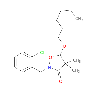 3-Isoxazolidinone, 2-[(2-chlorophenyl)methyl]-5-(hexyloxy)-4,4-dimethyl-