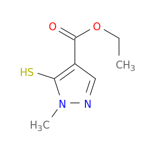 1H-Pyrazole-4-carboxylic acid, 5-mercapto-1-methyl-, ethyl ester