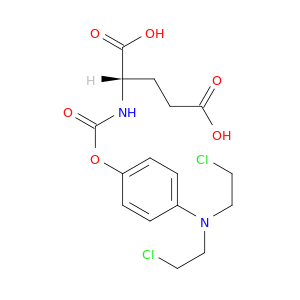 L-Glutamic acid, N-[[4-[bis(2-chloroethyl)amino]phenoxy]carbonyl]-