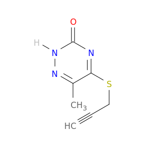 1,2,4-Triazin-3(2H)-one, 6-methyl-5-(2-propynylthio)-