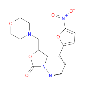 5-(MORPHOLINOMETHYL)-3-((3-(5-NITRO-2-FURYL)ALLYLIDENE)AMINO)-2-OXAZOLIDINONE