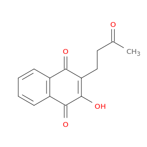 1,4-Naphthalenedione, 2-hydroxy-3-(3-oxobutyl)-