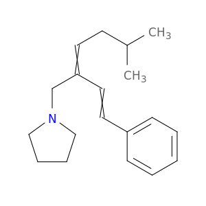 Pyrrolidine, 1-[5-methyl-2-(2-phenylethenyl)-2-hexenyl]-