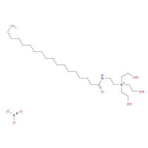 乙烷胺,2-羟基-N,N-双(2-羟乙基)-N-[2-[(1-氧辛酰基)氨基]乙基]-,硝酸盐(1：1)