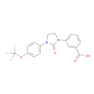 Benzoic acid, 3-[2-oxo-3-[4-(trifluoromethoxy)phenyl]-1-imidazolidinyl]-