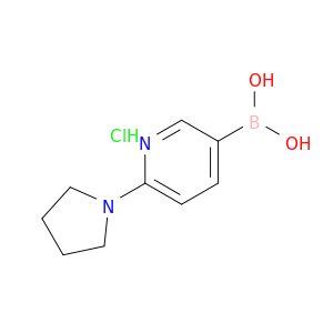 6-(吡咯烷-1-基)吡啶-3-基]硼酸盐酸盐