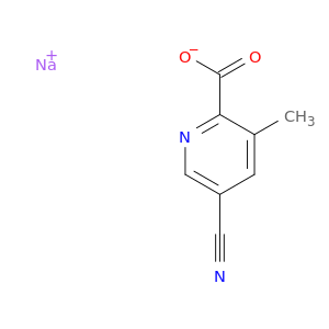 sodium;5-cyano-3-methylpyridine-2-carboxylate