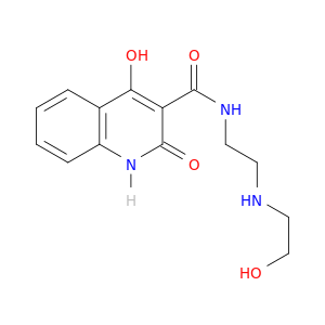 4-HYDROXY-2-OXO-1,2-DIHYDRO-QUINOLINE-3-CARBOXYLIC ACID [2-(2-HYDROXY-ETHYLAMINO)-ETHYL]-AMIDE