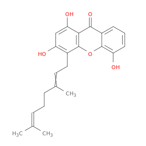 9H-Xanthen-9-one, 4-(3,7-dimethyl-2,6-octadienyl)-1,3,5-trihydroxy-