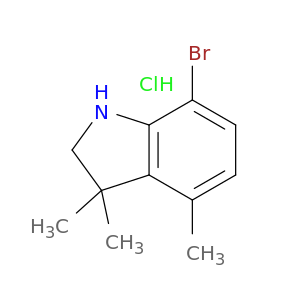 7-Bromo-3,3,4-Trimethyl-2,3-Dihydro-1h-Indole Hydrochloride
