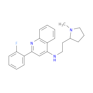 4-Quinolinamine, 2-(2-fluorophenyl)-N-[2-(1-methyl-2-pyrrolidinyl)ethyl]-