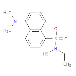 1-Naphthalenesulfonamide, 5-(dimethylamino)-N-ethyl-N-mercapto-