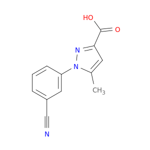1-(3-cyanophenyl)-5-methyl-1H-pyrazole-3-carboxylic acid