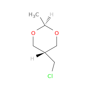 1,3-Dioxane, 5-(chloromethyl)-2-methyl-, trans-