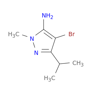 1H-吡唑-5-胺,4-溴-1-甲基-3-(1-甲乙基)-