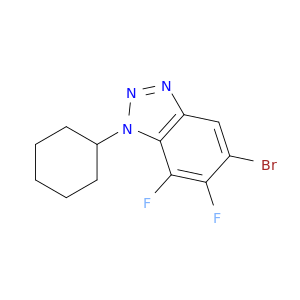 5-Bromo-1-cyclohexyl-6,7-difluoro-1,2,3-benzotriazole