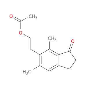 1H-Inden-1-one, 6-[2-(acetyloxy)ethyl]-2,3-dihydro-5,7-dimethyl-