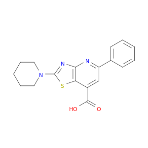 5-苯基-2-(哌啶-1-基)-[1,3]噻唑并[4,5-B]吡啶-7-羧酸