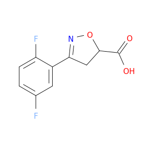 3-(2,5-Difluorophenyl)-4,5-dihydro-1,2-oxazole-5-carboxylic Acid