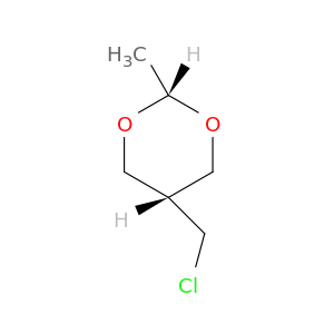 1,3-Dioxane, 5-(chloromethyl)-2-methyl-, cis-