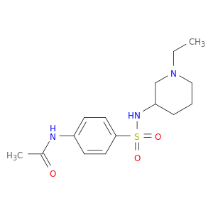 Acetamide, N-[4-[[(1-ethyl-3-piperidinyl)amino]sulfonyl]phenyl]-