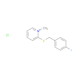 Pyridinium, 2-[[(4-fluorophenyl)methyl]thio]-1-methyl-, chloride