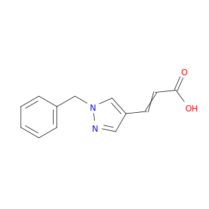 3-(1-benzyl-1h-pyrazol-4-yl)prop-2-enoic acid