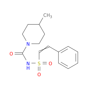 1-Piperidinecarboxamide, 4-methyl-N-[(2-phenylethenyl)sulfonyl]-