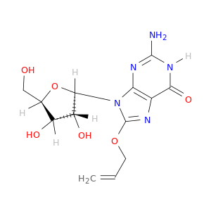 8-(Allyloxy)-2-amino-9-((2R,3R,4S,5R)-3,4-dihydroxy-5-(hydroxymethyl)tetrahydrofuran-2-yl)-1H-purin-6(9H)-one